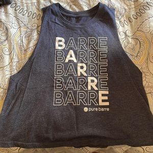 Pure Barre racerback crop Tank